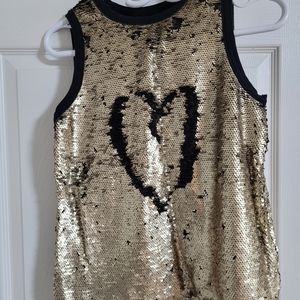 Golden Sequin Top